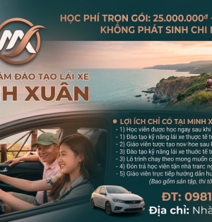 H&igrave;nh ảnh thực tế đ&agrave;o tạo l&aacute;i xe Minh Xu&acirc;n 2026
