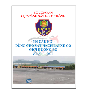 Cẩm nang 600 câu hỏi sát hạch lái xe
