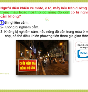 600 câu hỏi GPLX cẩm nang