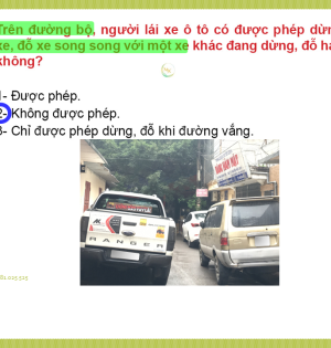 Cẩm nang 600 câu hỏi sát hạch lái xe
