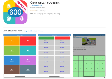 Phần mềm &ocirc;n thi s&aacute;t hạch 600 GPLX - SỞ GTVT khuy&ecirc;n d&ugrave;ng