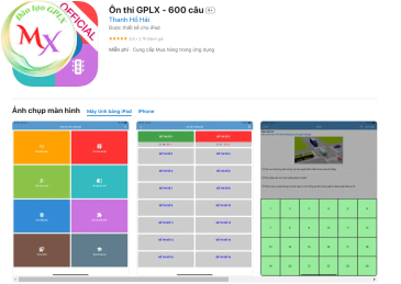 Phần mềm &ocirc;n thi s&aacute;t hạch 600 GPLX - SỞ GTVT khuy&ecirc;n d&ugrave;ng
